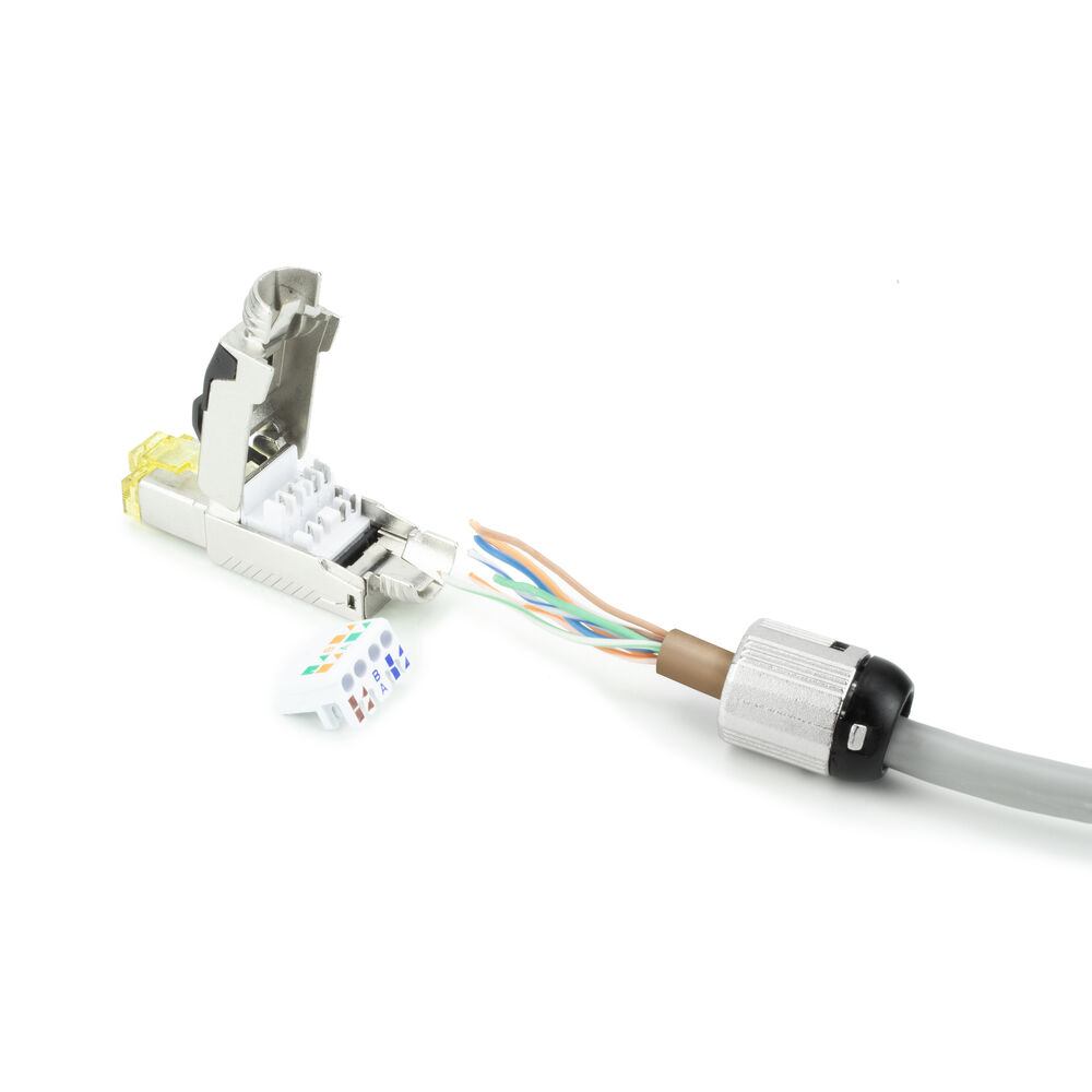 RJ45 CAT6A shielded toolless