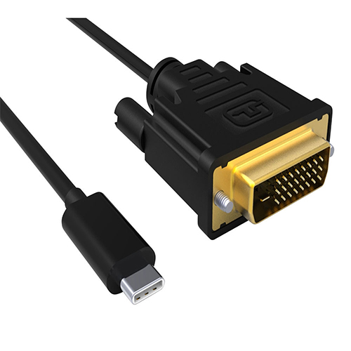 USB-C í DVI-M kapall 2m